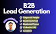 do b2b lead gen, linkedin data collection