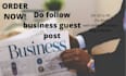 provide a high da business guest post  with do follow backlink
