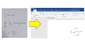 convert your handwritten equation into typing format