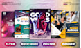 do graphic design including flyer, brochure, poster, banner