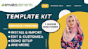 install, edit envato template kits within 1 hour only