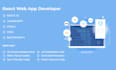 make web app using react js html css bootstrap
