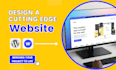 design a cutting edge website, with wordpress or webflow