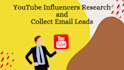 collect youtube leads with emails and social contact info