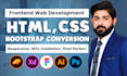 convert figma to html, psd to html, xd to html, sketch to html, bootstrap 5