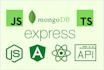 build rest api in node js, express js, angular, and react js