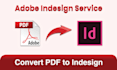 convert PDF to indesign