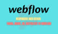 fix or make a beautiful webflow responsive website