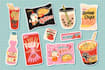 create cute sticker design, minimalistic illustration