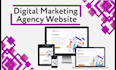 design a modern digital marketing agency website