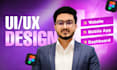 design responsive website UI UX in figma, xd