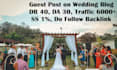 do a guest post on the wedding blog
