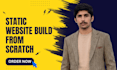 create static website hosting on github or netlify