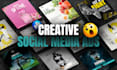 create social media post, facebook ads, banner, creative instagram posts
