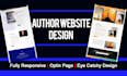 design author website, book author website, ebook website, ebook landing page