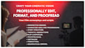 proofread and edit your film pitch deck, script, tv series, and screenplay