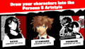 draw your characters into the persona 5 artstyle
