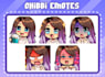 create custom chibbi face or character emotes for streamers