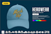 design a custom cap and hat mockup with your details