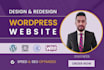 design or redesign wordpress website with kadence blocks