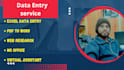do excel data entry, data cleaning, web research,pdf to word