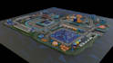 create 3d map or scene in low poly style