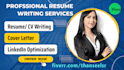 create a professional  resume, CV and cover letter