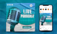 design a creative podcast cover art