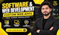 do web application, software development and full stack website development
