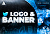 create an awesome twitter logo and banner