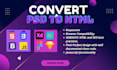 convert PSD to HTML, figma to html