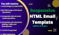 do responsive HTML email template within 12 hours