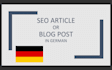 craft SEO german blog articles