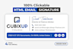 design HTML email signature or clickable HTML email signature
