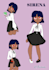 design character anime a4