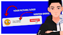 make an animated youtube subscribe button and verified badge