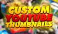 make a custom youtube thumbnail which will be catchy ,viral