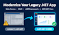 modernize legacy asp net apps and migrate them to asp net core