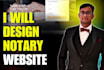 create notary website, notary landing page, signature website
