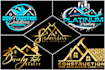 design construction, roofing, electrician, handyman or plumbing logo