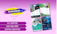 create professional flyer, door hanger and postcard design