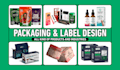 do product packaging box design, label, pouch, cbd, vape and cannabis packaging