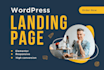 create wordpress landing page using elementor pro