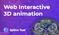 make a web interactive 3d animation with spline design tool