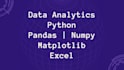 do data analysis using python, pandas, numpy, and matplotlib