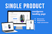 design single product wordpress page website