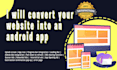 convert a website to an android app using webview in a few hours