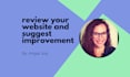 review your website and suggest UX and copy improvements