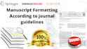 proofread and format manuscript as per journal guidelines