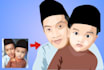draw photo to cartoon